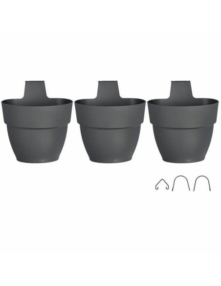 Pot Elho Vibia Campana Foret 17,1 x 20,7 x 29,7 cm Anthracite | Tienda24 Tienda24.eu