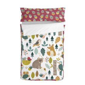 Copripiumino senza Imbottitura HappyFriday Moshi Moshi Harvestwood Multicolore 105 x 200 cm di HappyFriday, Sacchi a pelo - R...