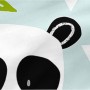 Quilt Cover without Filling HappyFriday Moshi Moshi Panda garden blue Blue 105 x 200 cm by HappyFriday, Slumber Bags - Ref: D...