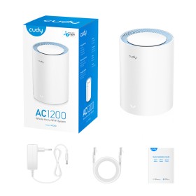 Wi-Fi repeater Cudy AC1200 by Cudy, WiFi Mesh systems - Ref: S5616054, Price: 34,75 €, Discount: %