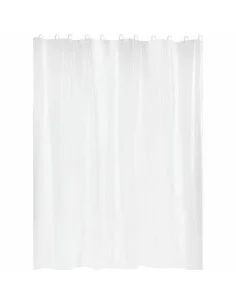 Cortina de Duche Gelco Branco PVC PEVA 180 x 200 cm de Gelco, Cortinas, ganchos e revestimentos para duche - Ref: S7169799, P...