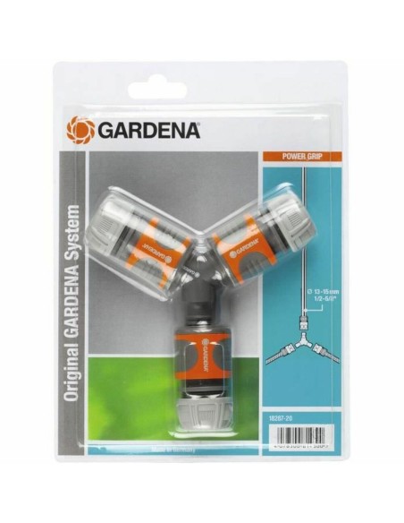 Anschluss Gardena 18287-20 Dreifach Bewässerungssystem Ø 15 mm | Tienda24 Tienda24.eu