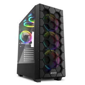 Caixa Semitorre ATX Sharkoon RGB HEX Preto de Sharkoon, Caixas para computador de secretária - Ref: S5621430, Preço: 103,98 €...