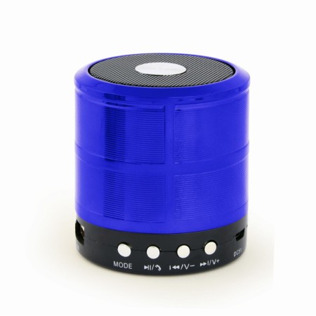 Portable Bluetooth Speakers GEMBIRD SPK-BT-08-B Black/Blue 3 W 4 W | Tienda24 - Global Online Shop Tienda24.eu