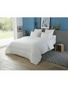 Conjunto de capa de edredom Alexandra House Living Viena Branco Queen 6 Peças | Tienda24 Tienda24.eu