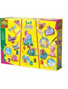 Set di Pasta Modellabile SES Creative Molding and painting - 3 in 1 da SES Creative, Argilla e pasta modellabile - Ref: S7172...