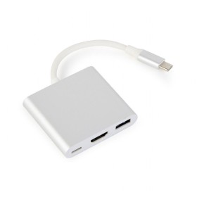 Adaptateur USB C vers VGA GEMBIRD A-CM-HDMIF-02-SV de GEMBIRD, Adaptateurs USB-VGA - Réf : S5624168, Prix : 12,60 €, Remise : %