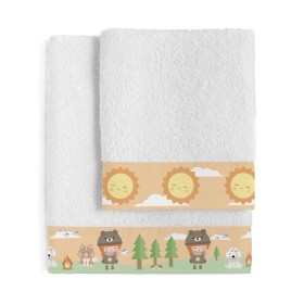 Towel set HappyFriday Happynois Camping Multicolour 2 Pieces by HappyFriday, Towels - Ref: D1610959, Price: 23,12 €, Discount: %