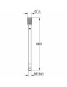 Manguera de Ducha Grohe M15x1/2 46104-000 Metal 86 cm | Tienda24 Tienda24.eu