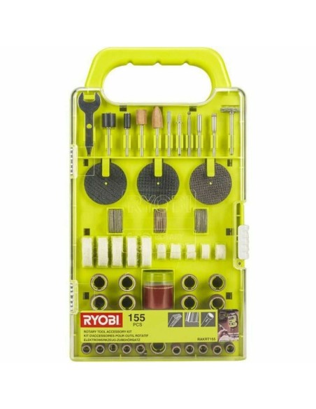 Set de accesorios para multiherramienta Ryobi RAKRT155 115 Piezas | Tienda24 Tienda24.eu