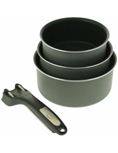 Casserole BRA A270545 Black Black/Orange Metal Aluminium (45 cm) | Tienda24 Tienda24.eu