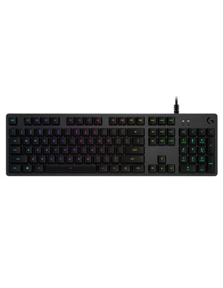 Clavier Logitech Lightsync G512 Jeux Noir Illumination RGB AZERTY | Tienda24 Tienda24.eu