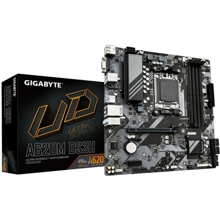 Carte Mère Gigabyte A620M DS3H AMD AM5 AMD de Gigabyte, Cartes mères - Réf : S5625732, Prix : 125,37 €, Remise : %