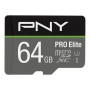 Carte Mémoire Micro SD avec Adaptateur PNY P-SDU64GV31100PRO-GE Pro Elite C10 64 GB | Tienda24 - Global Online Shop Tienda24.eu