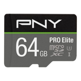 Scheda Di Memoria Micro SD con Adattatore PNY P-SDU64GV31100PRO-GE Pro Elite C10 64 GB di PNY, Schede di memoria - Rif: S5625...