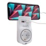 Presa Parete con 2 Porte USB Ewent EW1225 16A 3680 W Bianco 10 W di Ewent, Caricabatterie - Rif: S5626240, Prezzo: 10,45 €, S...