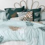 Housse de Couette HappyFriday Blanc Foliage mint Multicouleur 200 x 200 cm de HappyFriday, Couettes et housses de couette - R...