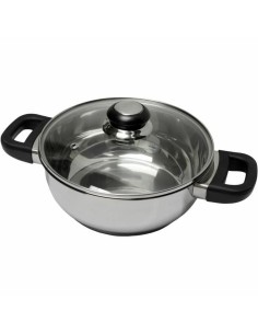 Topf mit Deckel Amercook Schwarz Terrakotta Herd Edelstahl Aluminium (Ø 18 cm) | Tienda24 Tienda24.eu