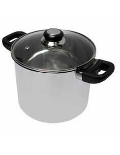 Casserole with glass lid BRA A270332 8,3 L Ø 32 cm Black Metal Aluminium Cast aluminium | Tienda24 Tienda24.eu