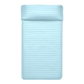 Couvre-lit HappyFriday Basic Kids Dash Bleu 200 x 260 cm de HappyFriday, Boutis et couvre-lits - Réf : D1611048, Prix : 87,69...