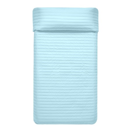 Couvre-lit HappyFriday Basic Kids Dash Bleu 200 x 260 cm de HappyFriday, Boutis et couvre-lits - Réf : D1611048, Prix : 87,69...