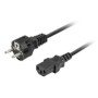 Power Cord Lanberg Black 1,8 m | Tienda24 - Global Online Shop Tienda24.eu