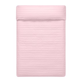 Reversible Bedspread HappyFriday Basic Dash Pink Navy Blue 180 x 260 cm by HappyFriday, Blankets and bedcovers - Ref: D161107...