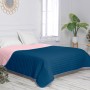 Trapunta Reversibile HappyFriday Basic Dash Rosa Blu Marino 180 x 260 cm di HappyFriday, Coperte e copriletti - Rif: D1611078...