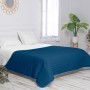 Colcha Reversible HappyFriday Basic Dash Blanco Azul marino 250 x 260 cm de HappyFriday, Mantas y colchas - Ref: D1611086, Pr...