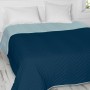 Colcha Reversible HappyFriday Basic Arista Azul marino Menta 240 x 260 cm de HappyFriday, Mantas y colchas - Ref: D1611097, P...