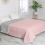 Colcha Reversible HappyFriday Basic Arista Gris Rosa claro 270 x 260 cm de HappyFriday, Mantas y colchas - Ref: D1611105, Pre...