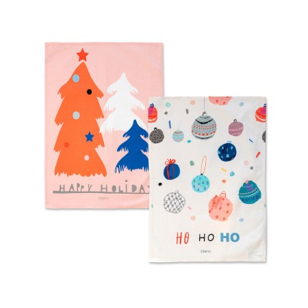 Kitchen Cloth HappyFriday Xmas Ho Ho Ho Multicolour 70 x 50 cm (2 Units) by HappyFriday, Dish Cloth & Towels - Ref: D1611161,...