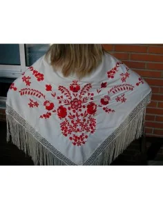 Shawl PGM3933 Ivory 140 cm | Tienda24 Tienda24.eu