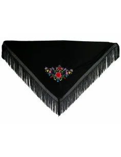 Shawl PGN3928 Black 140 cm by BigBuy Fashion, Scarves, stoles and shawls - Ref: S0364768, Price: €11.12, Discount: %