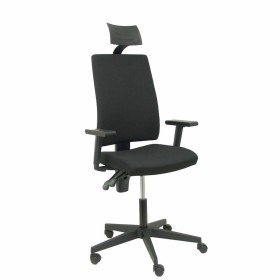 Silla de Oficina con Cabecero Lezuza P&C Negro de P&C, Sillas y sofás - Ref: S5703068, Precio: 217,46 €, Descuento: %