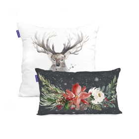 Set of cushion covers HappyFriday Mystical winter Multicolour 2 Pieces by HappyFriday, Cushion Covers - Ref: D1611184, Price:...