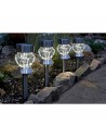 Set de bornes de jardin solaires Smart Garden Verre (4 Unités) | Tienda24 Tienda24.eu