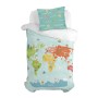 Pillowcase HappyFriday Happynois World map Multicolour 60 x 70 cm by HappyFriday, Sheets and pillowcases - Ref: D1611194, Pri...