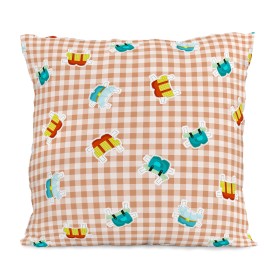 Pillowcase HappyFriday Mr Fox Piggys Vichy Multicolour 80 x 80 cm by HappyFriday, Sheets and pillowcases - Ref: D1611212, Pri...