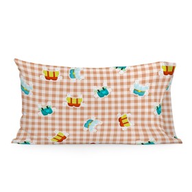 Federa HappyFriday Mr Fox Piggys Vichy Multicolore 50 x 75 cm di HappyFriday, Lenzuola e federe per cuscino - Rif: D1611213, ...