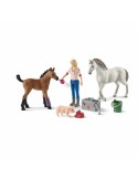 Animales Schleich Vet visiting mare and foal Plástico Caballo | Tienda24 Tienda24.eu