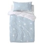 Duvet cover set HappyFriday Basic Kids Blue Baby Crib 2 Pieces | Tienda24 - Global Online Shop Tienda24.eu