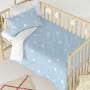 Duvet cover set HappyFriday Basic Kids Blue Baby Crib 2 Pieces | Tienda24 - Global Online Shop Tienda24.eu