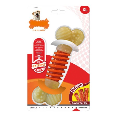 Beißring für Hunde Nylabone Extreme Chew Pro Action Bacon L von Nylabone, Beißspielzeuge - Ref: S6100025, Preis: 18,00 €, Rab...