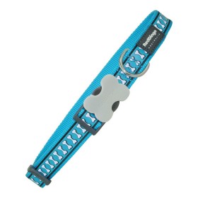 Dog collar Red Dingo Reflective Bones Turquoise (2,5 x 41-63 cm) by Red Dingo, Collars - Ref: S6100038, Price: 9,96 €, Discou...