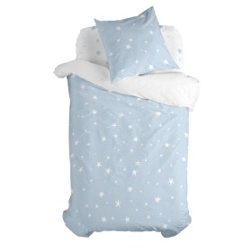 Parure de couette HappyFriday Basic Kids Bleu Lit 1 persone 2 Pièces de HappyFriday, Couettes et housses de couette - Réf : D...