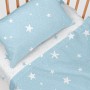 Set di Lenzuola HappyFriday Basic Kids Little star Azzurro Culla Neonato 2 Pezzi di HappyFriday, Biancheria da letto per cull...