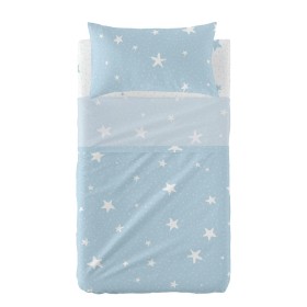 Bettwäsche-Set HappyFriday Basic Kids Little star Blau Babybettchen 2 Stücke von HappyFriday, Bettwäche für Kinderbetten - Re...