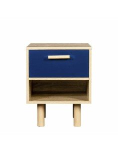 Mesita de Noche DKD Home Decor Blanco Madera MDF 45 x 40 x 55 cm | Tienda24 Tienda24.eu