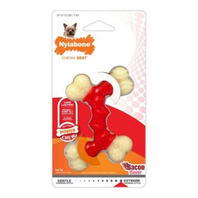 Mordedor para cão Nylabone Extreme Chew Duplo Bacon Tamanho M Nylon Termoplástico de Nylabone, Brinquedos para morder - Ref: ...